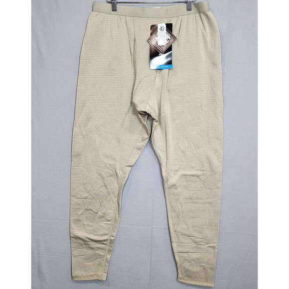 USGI Polartec Desert Tan Mid Weight Gen III Waffle Grid Drawers Sz L - NWT - Picture 1 of 7